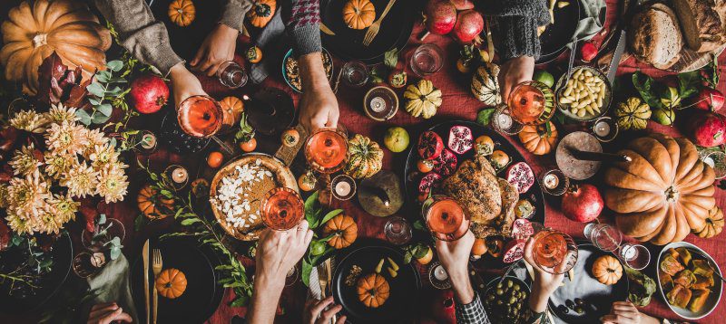 family having a healthy Thanksgiving in Richardson