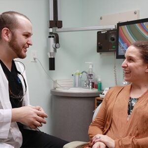 Dr. Ellis Shwarts communicating dental procedures with patient- Shwarts Family Dentistry